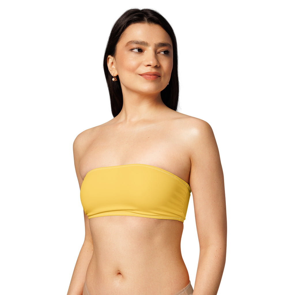 Golden Honey Bandeau Bikini Top