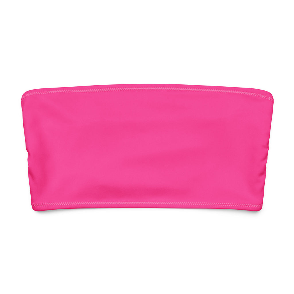 Pink Punch Bandeau Bikini Top