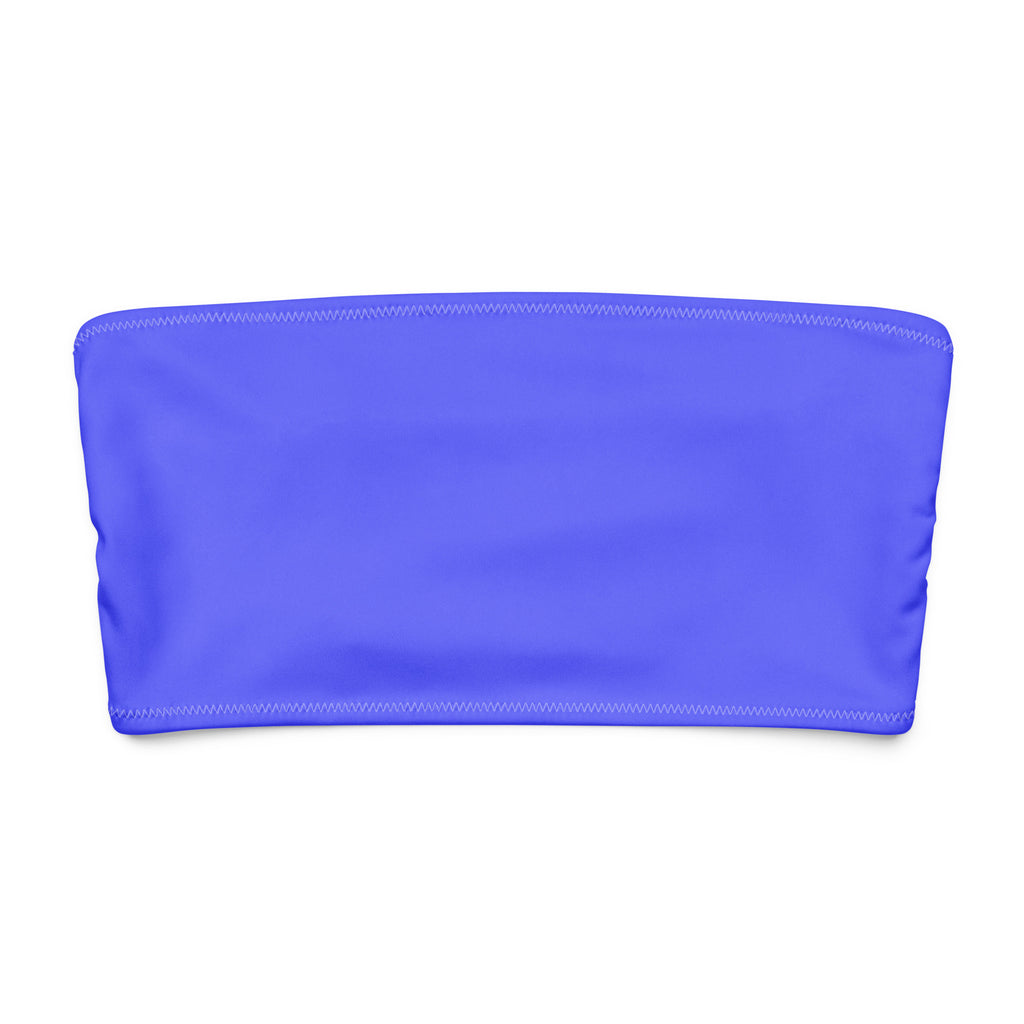 Violet Wave Bandeau Bikini Top