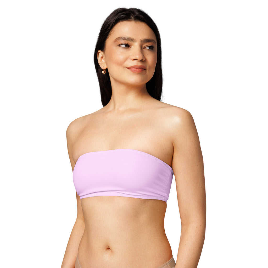Petal Pink Bandeau Bikini Top