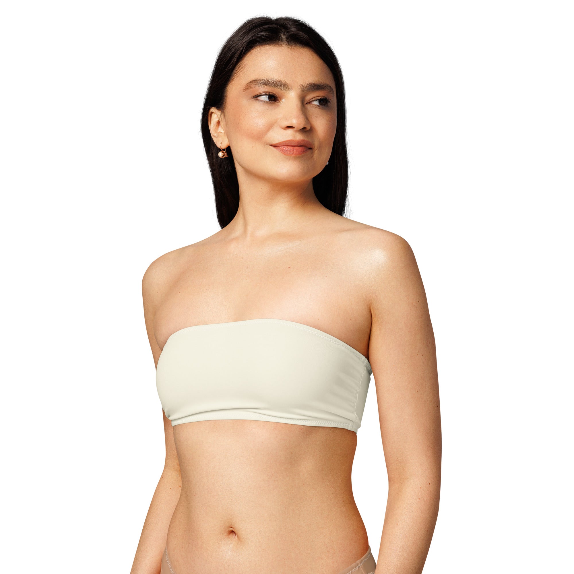 Vanilla Cream Bandeau Bikini Top