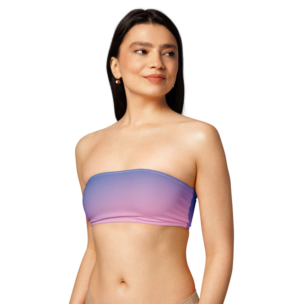 Cotton Candy Bandeau Bikini Top