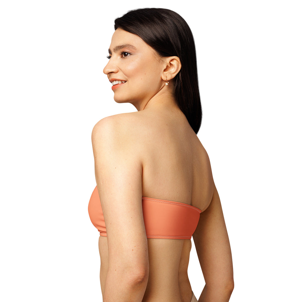 Burnt Sienna Bandeau Bikini Top