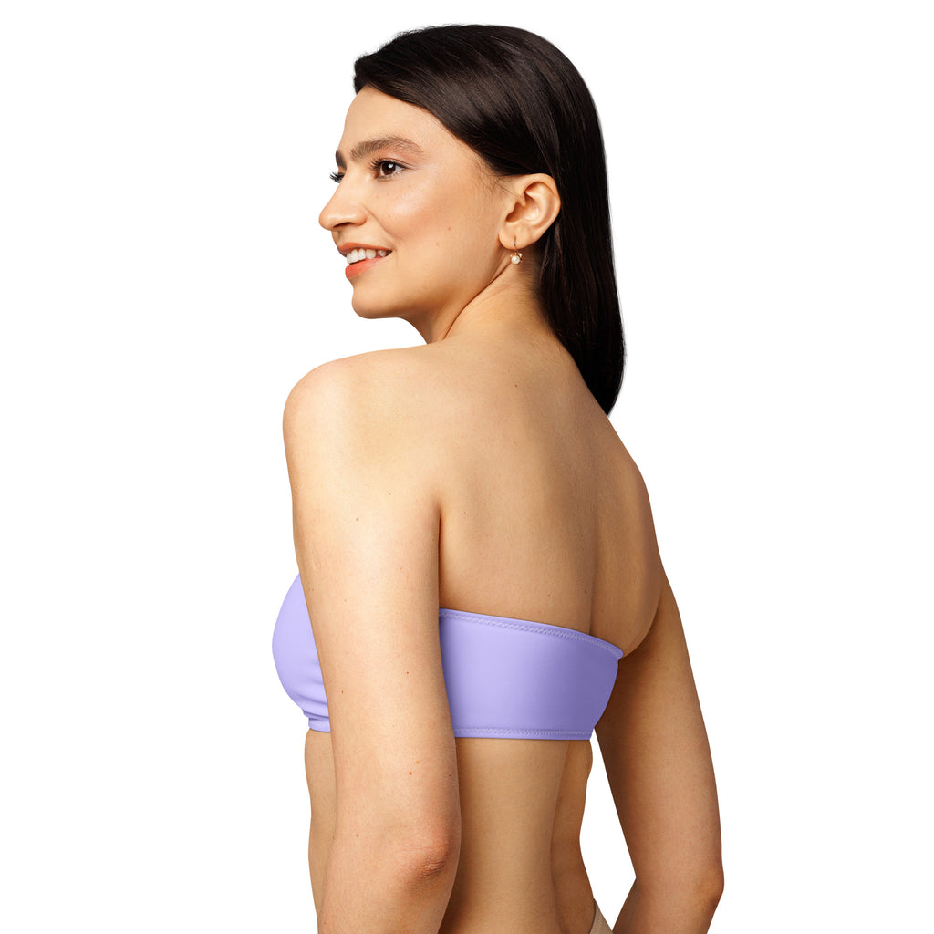 Soft Lilac Bandeau Bikini Top