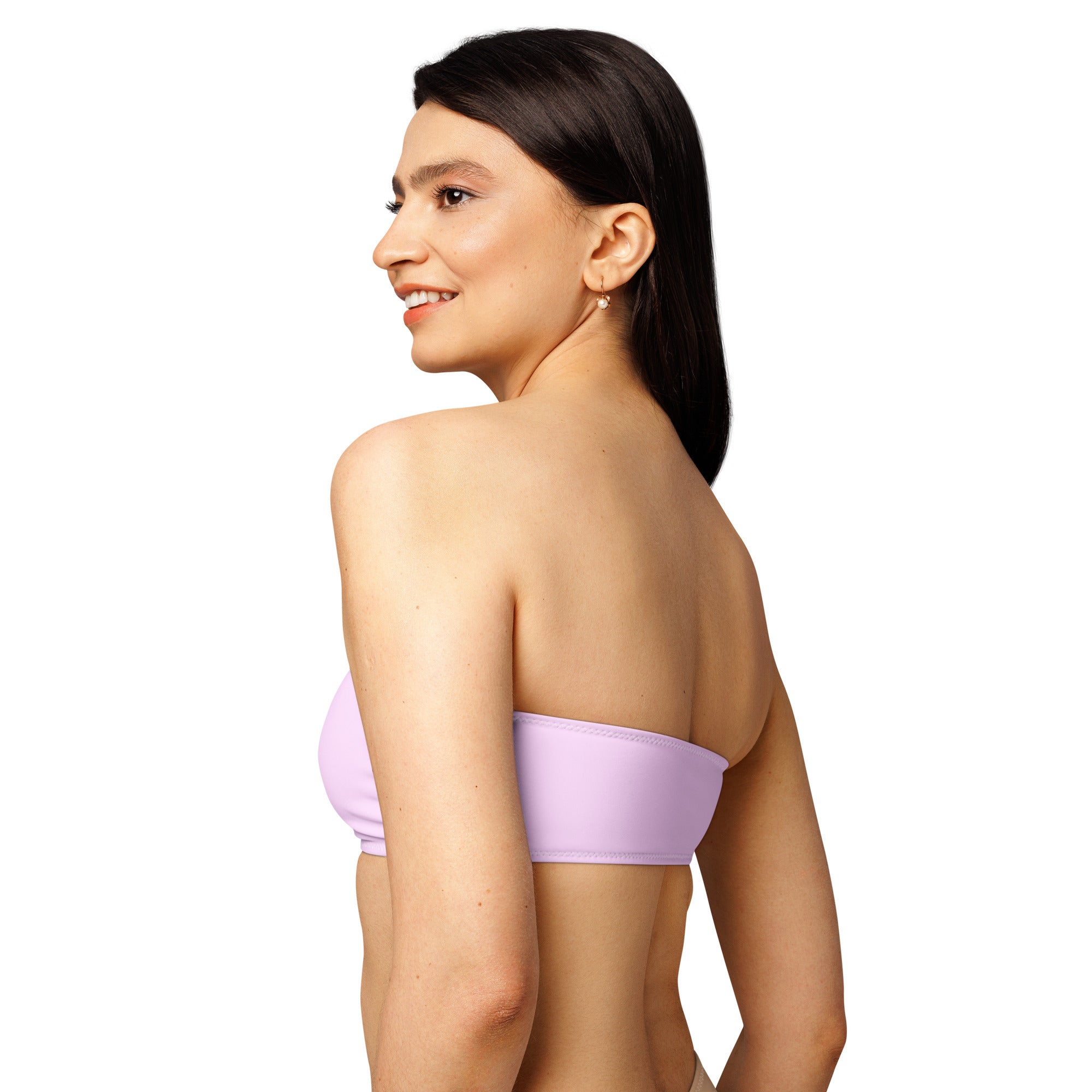 Petal Pink Bandeau Bikini Top
