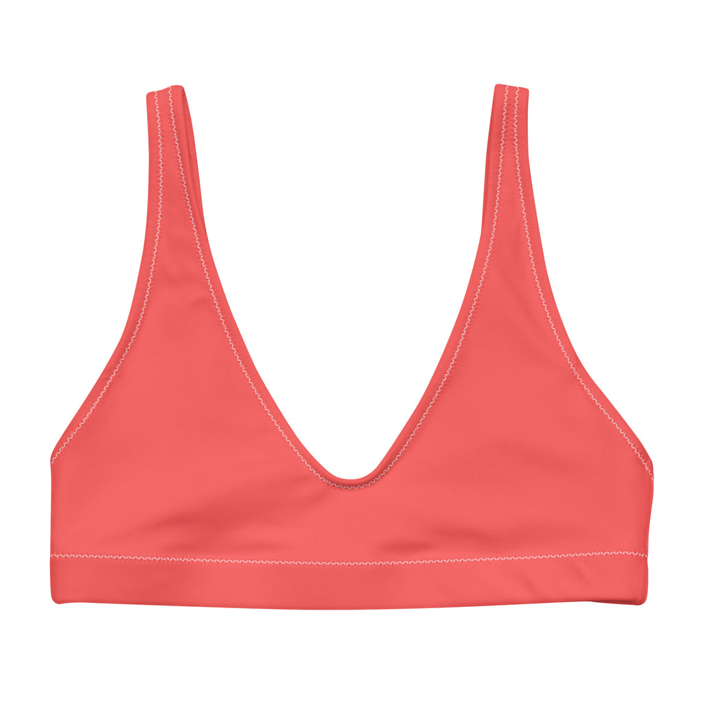 Sunset Coral Bikini Top