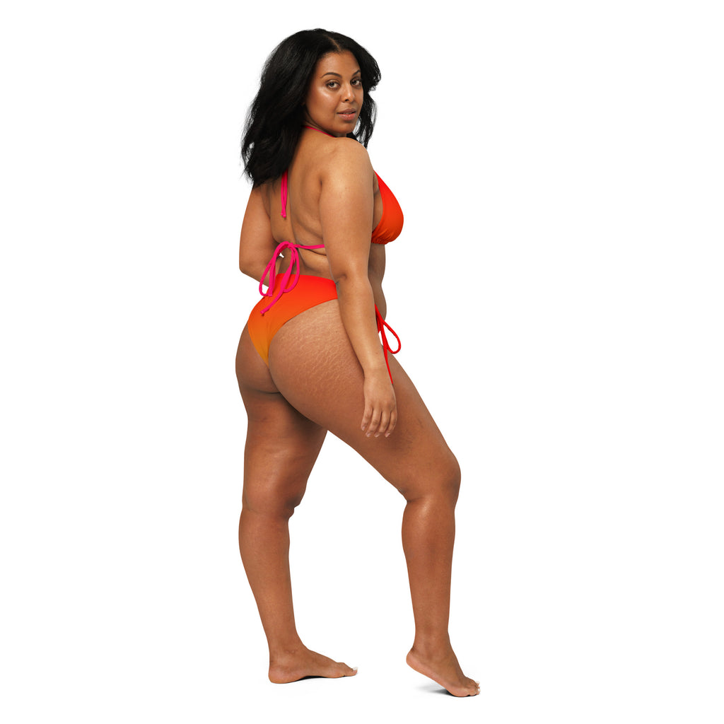Scarlet Flame String Bikini Set