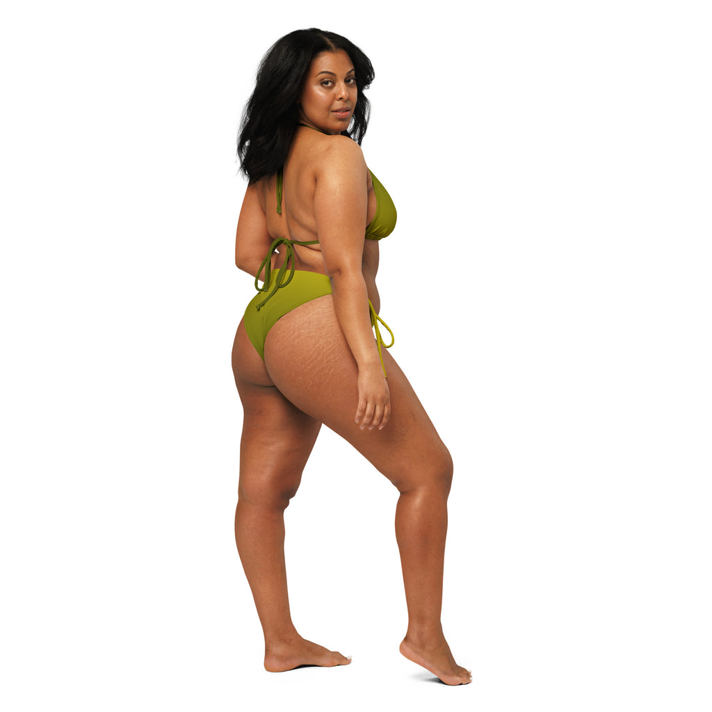 Golden Moss String Bikini Set