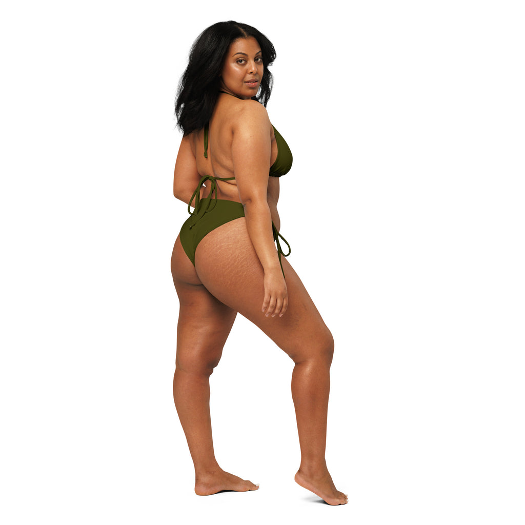 Wild Olive String Bikini Set