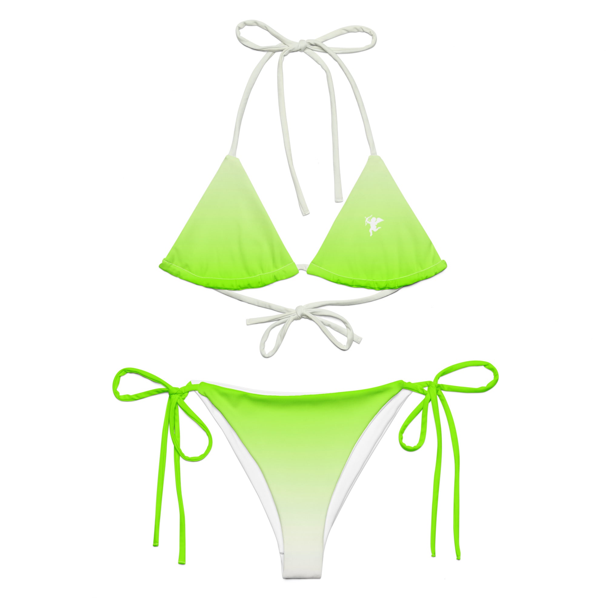 Lime Burst String Bikini Set
