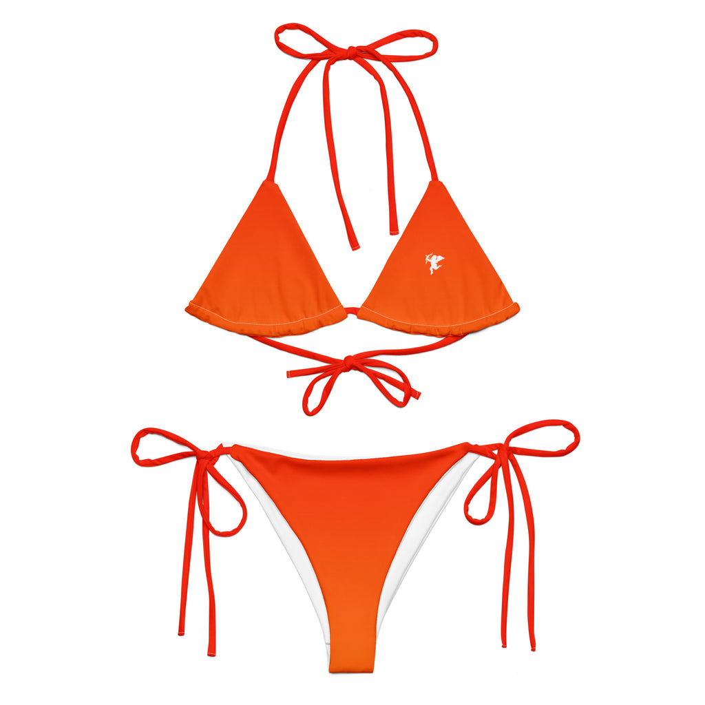 Papaya Glow String Bikini Set