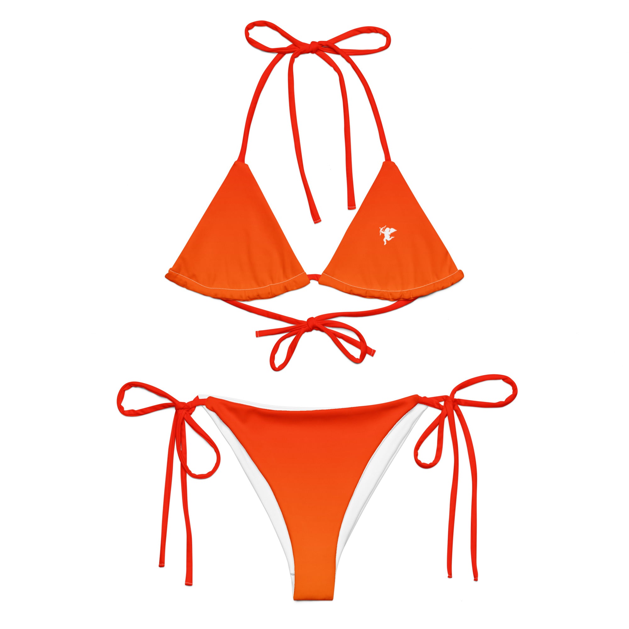 Papaya Glow String Bikini Set