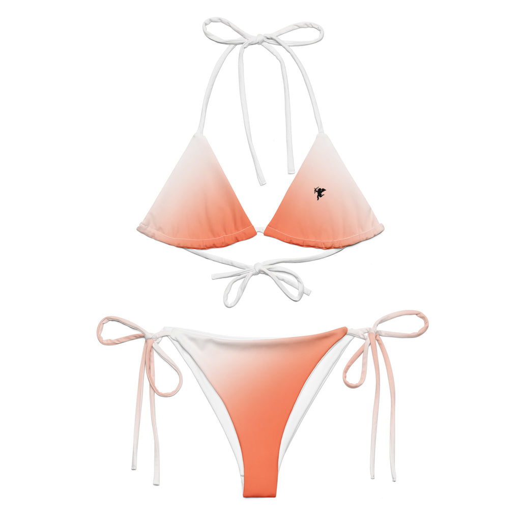 Peach Glow String Bikini Set
