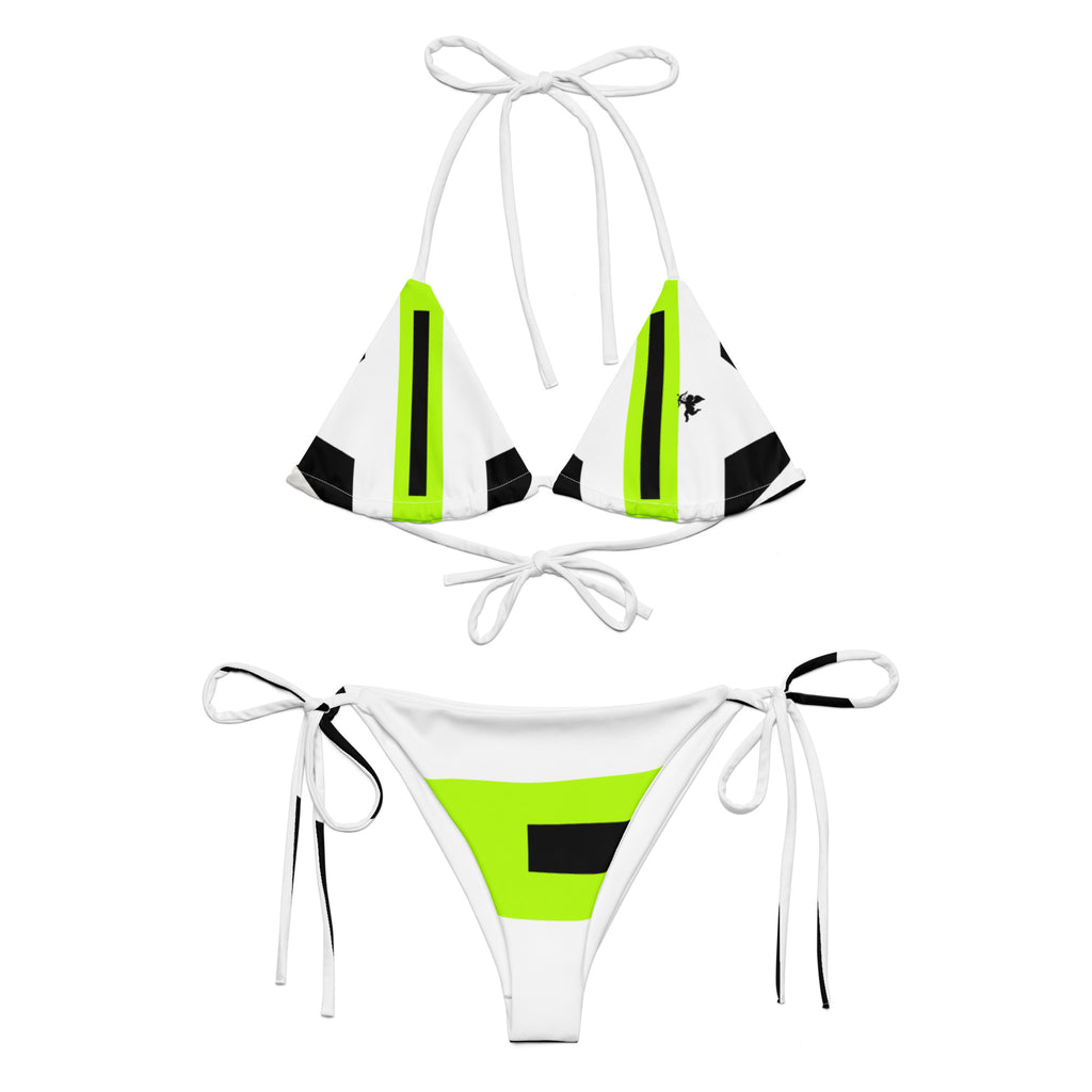 Volt & Noir String Bikini Set