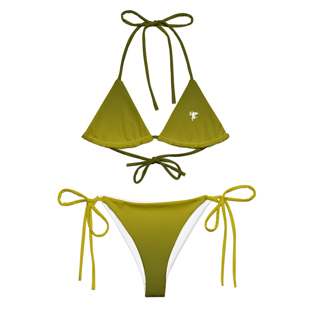 Golden Moss String Bikini Set