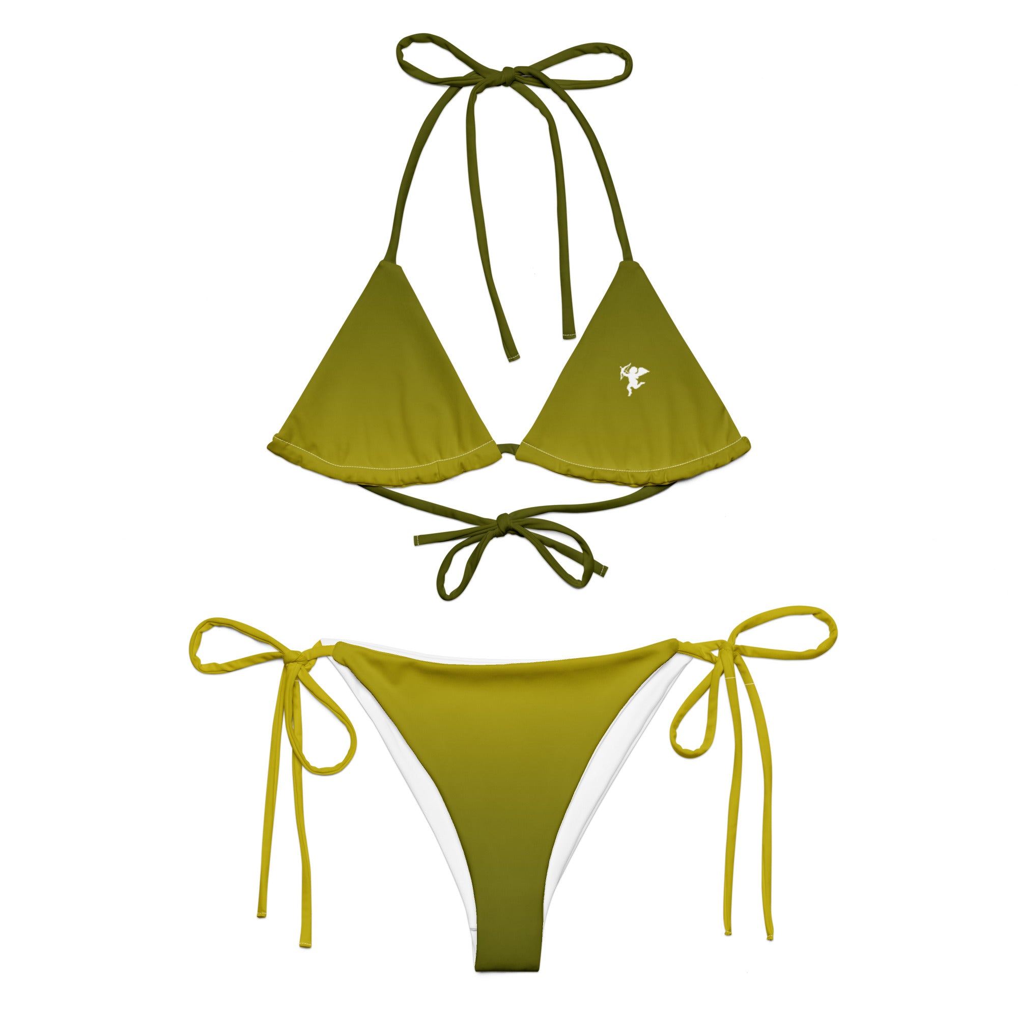 Golden Moss String Bikini Set