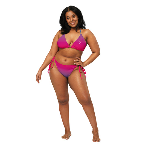 Berry Ombre String Bikini Set