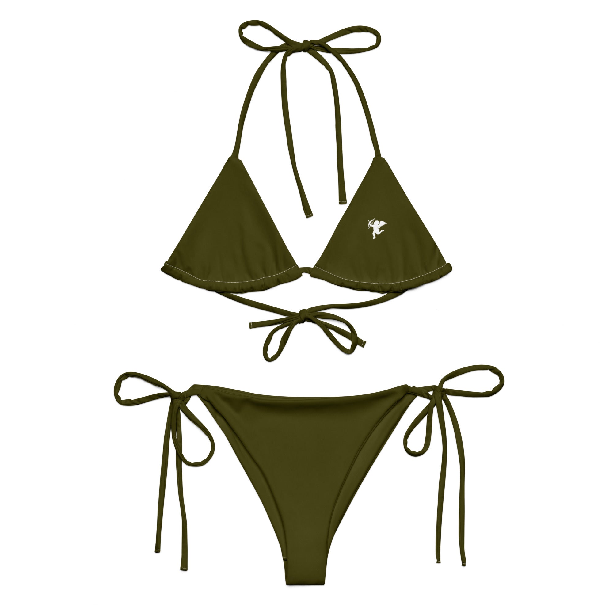 Wild Olive String Bikini Set