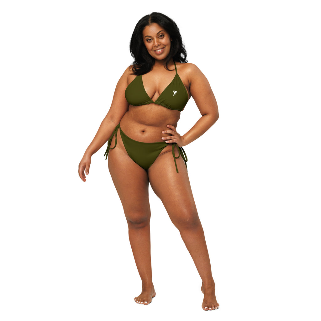 Wild Olive String Bikini Set