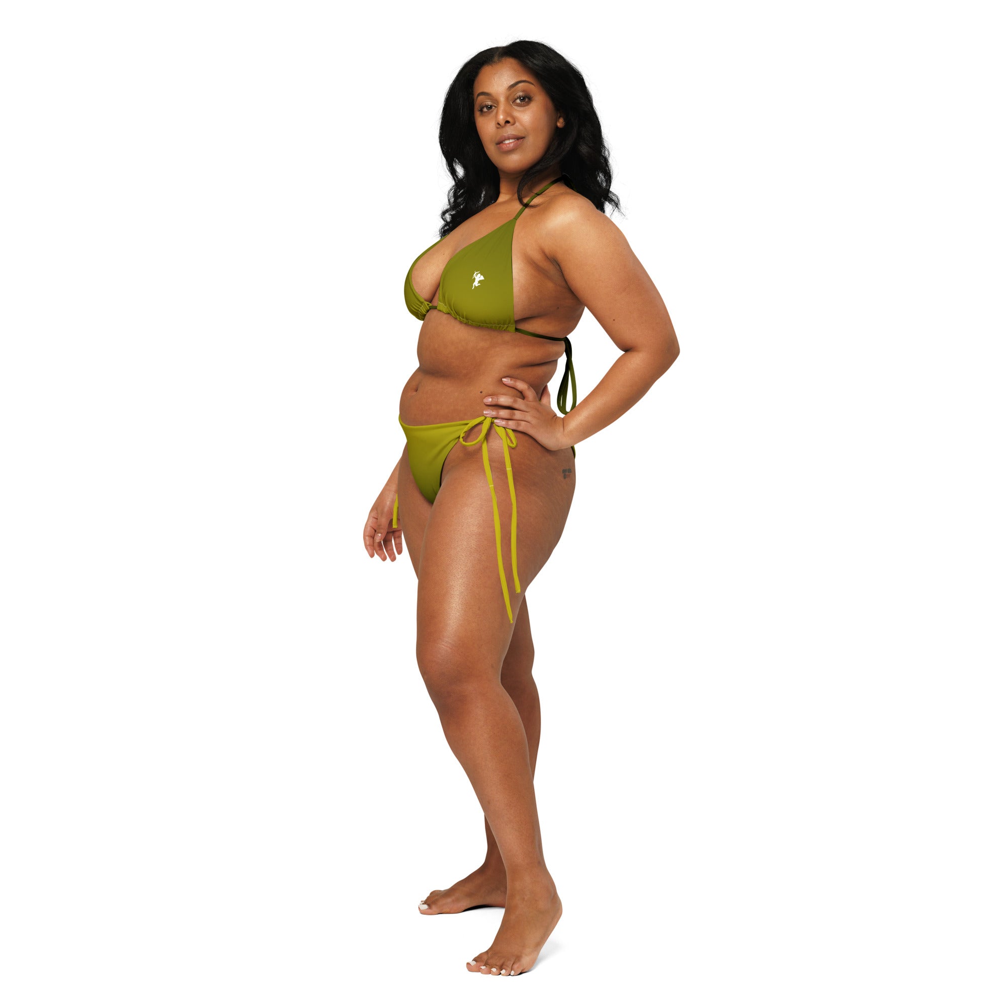 Golden Moss String Bikini Set