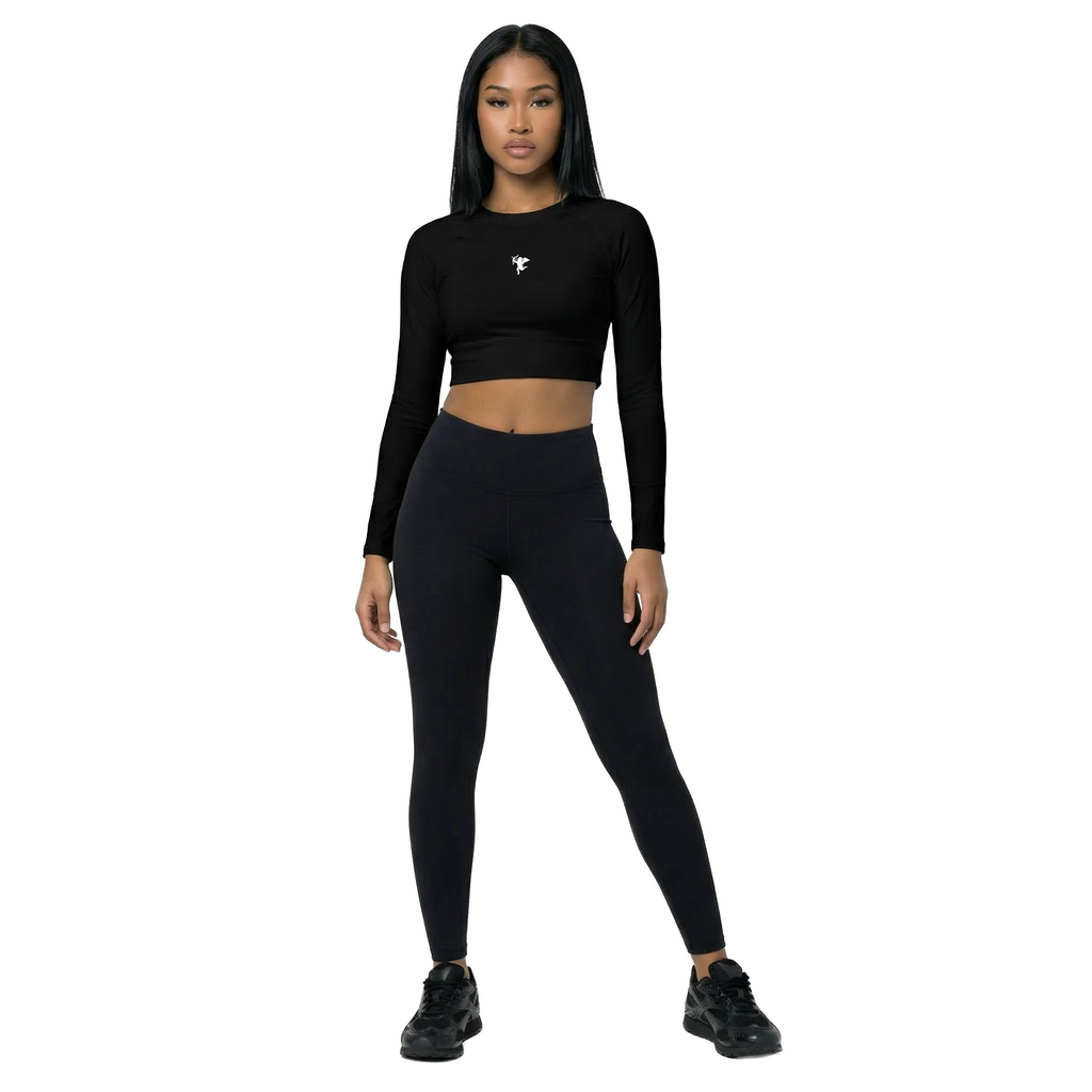 Staple Long Sleeve Crop Top